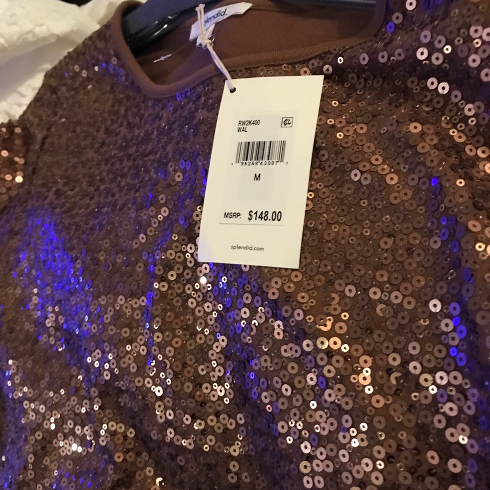 Splendid collection Beaded Blouse Brand new with tags MSRP pricing $148.00